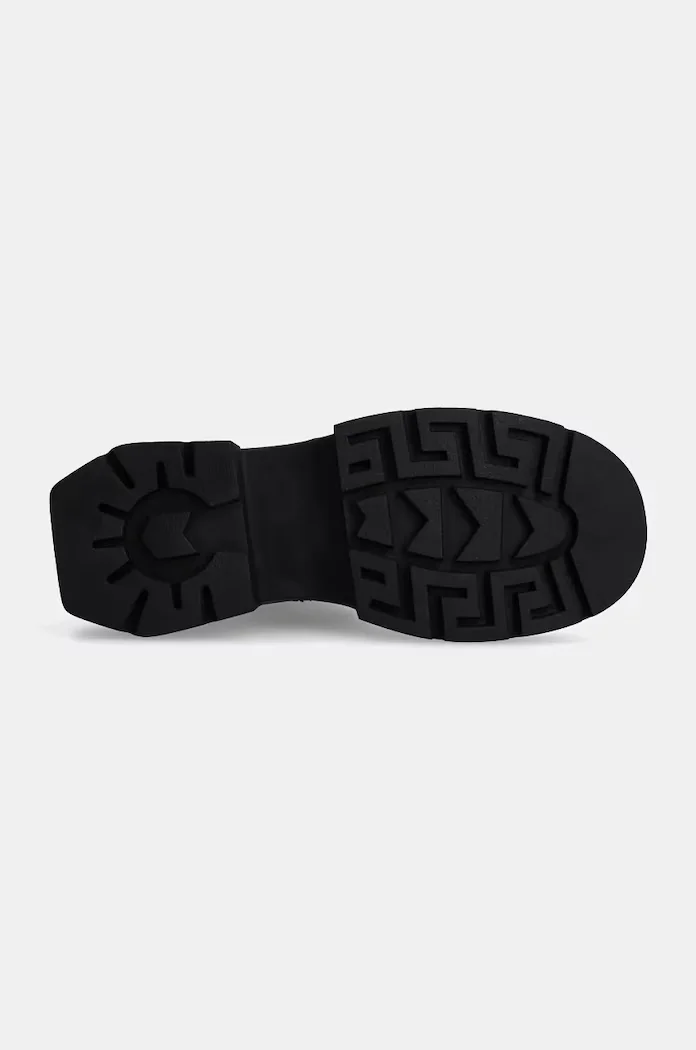 GOE Кожени кубинки в черно с платформа OO2N4119 BLACK