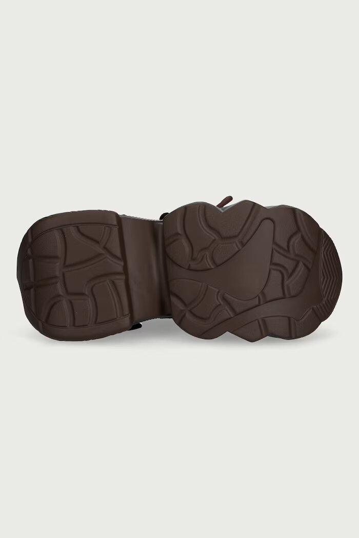 GOE маратонки дамски кафяви с платформа UU2N4908 BROWN