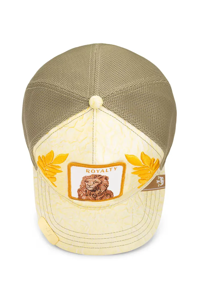 Goorin Bros Шапка с козирка Facheun в жълто с апликация 101-2129