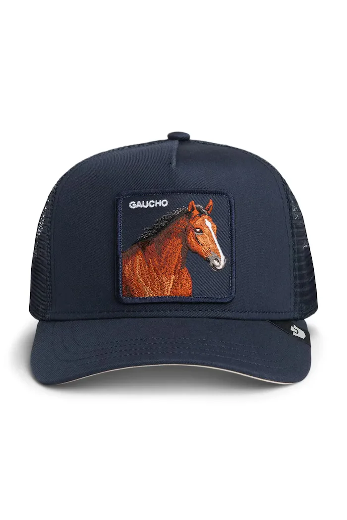 Goorin Bros шапка с козирка Gaucho Trucker тъмносиня 101-3005