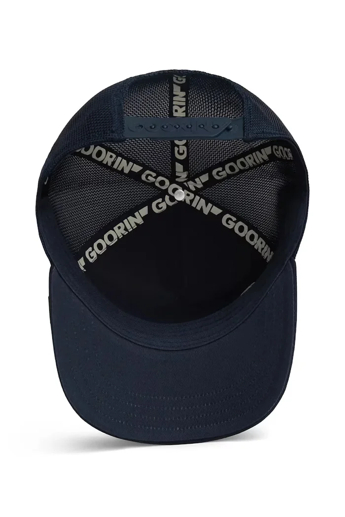 Goorin Bros шапка с козирка Silver Legend тъмносиня 101-2976