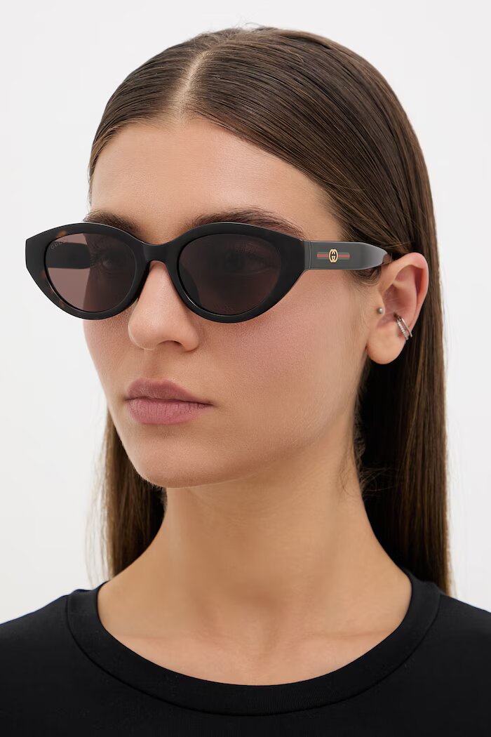 Gucci слънчеви очила дамски кафяви GG2105SA