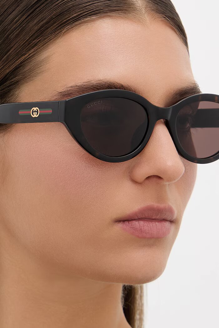 Gucci слънчеви очила дамски кафяви GG2105SA