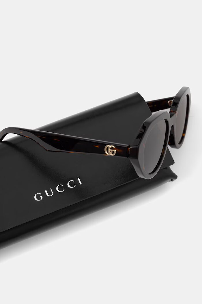 Gucci слънчеви очила дамски кафяви GG2178S