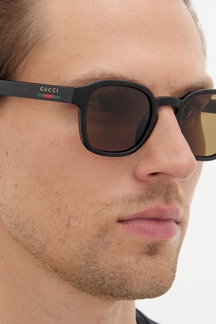 Gucci слънчеви очила мъжки кафяви GG2106S