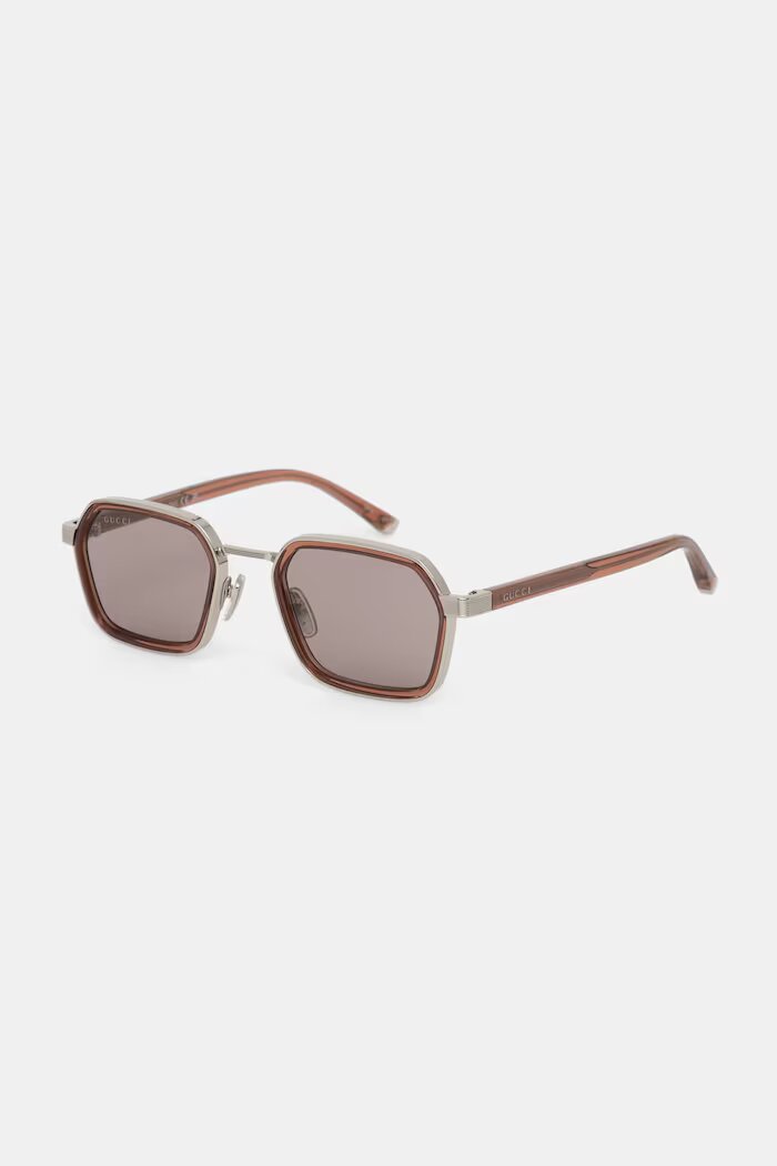 Gucci слънчеви очила мъжки сребърни GG2074S