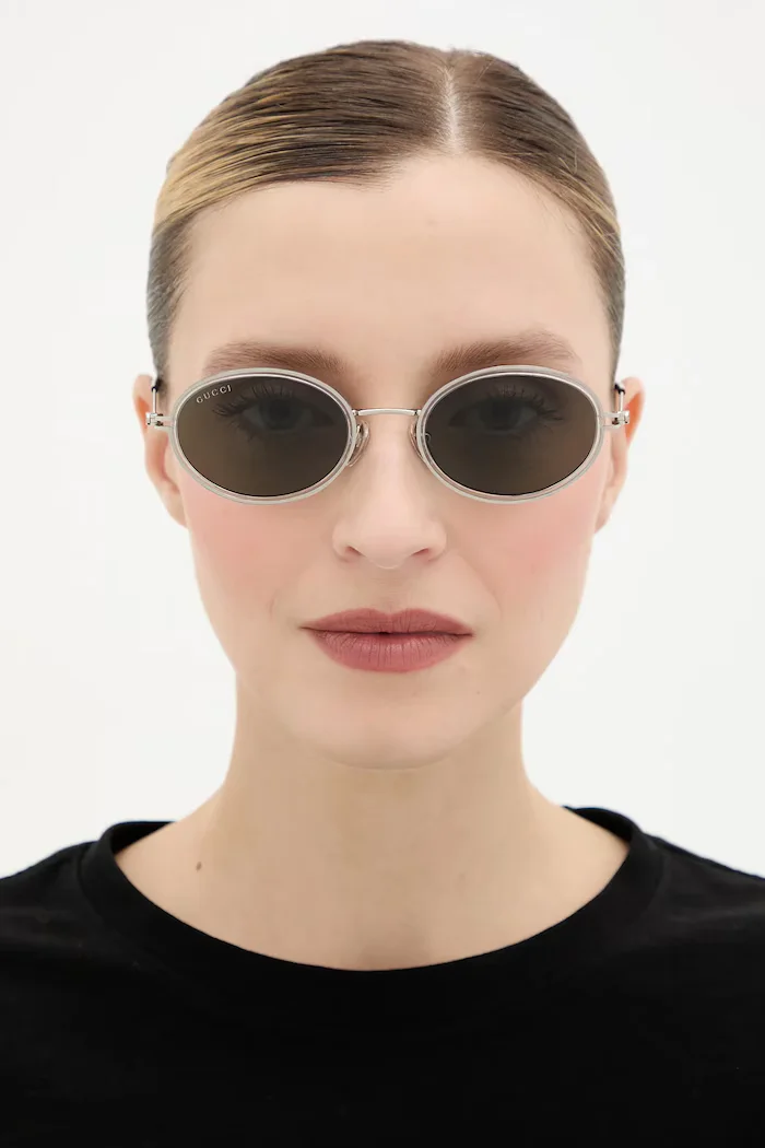 Gucci Слънчеви очила в сребристо GG1980S