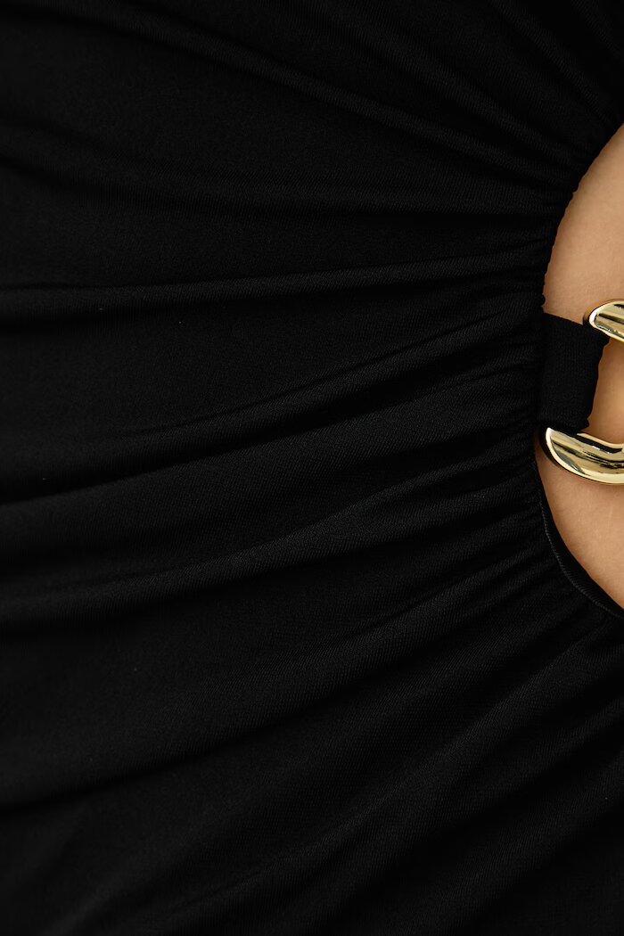 GUESS асиметрична рокля JAZLYN черна W6BK09 K6012