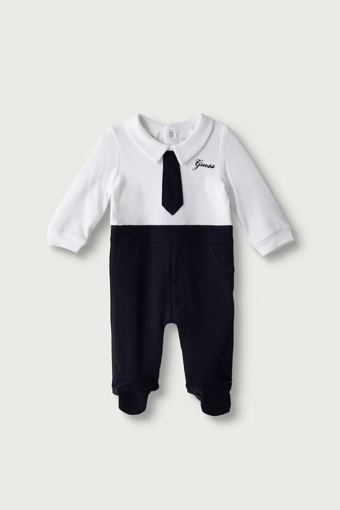 GUESS бебешки гащеризон за спане от памук бял P6BG05 K5982