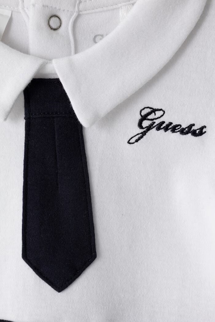 GUESS бебешки гащеризон за спане от памук бял P6BG05 K5982