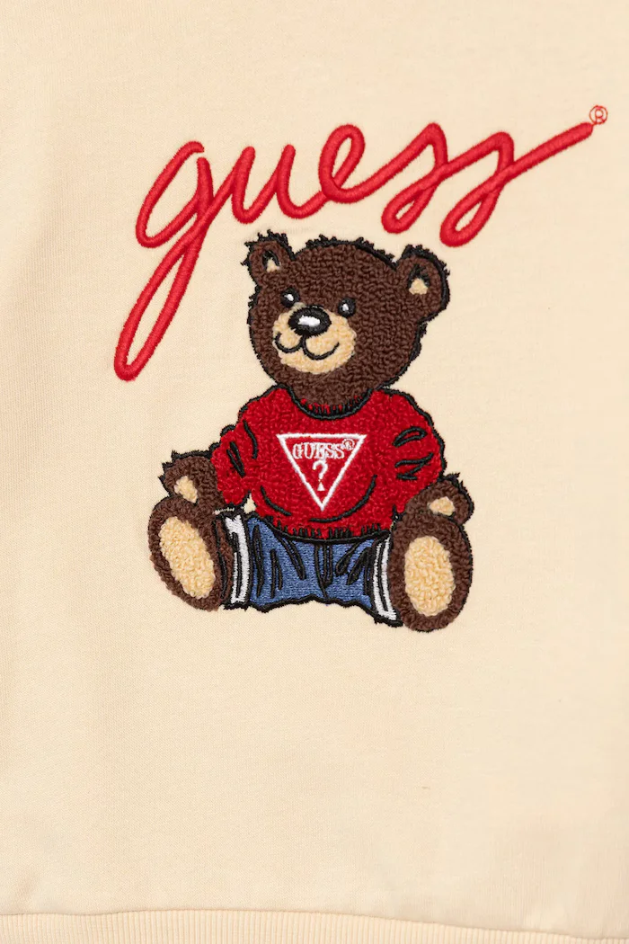 GUESS Бебешки памучен спортен комплект в бежово H5YI00 KAX74