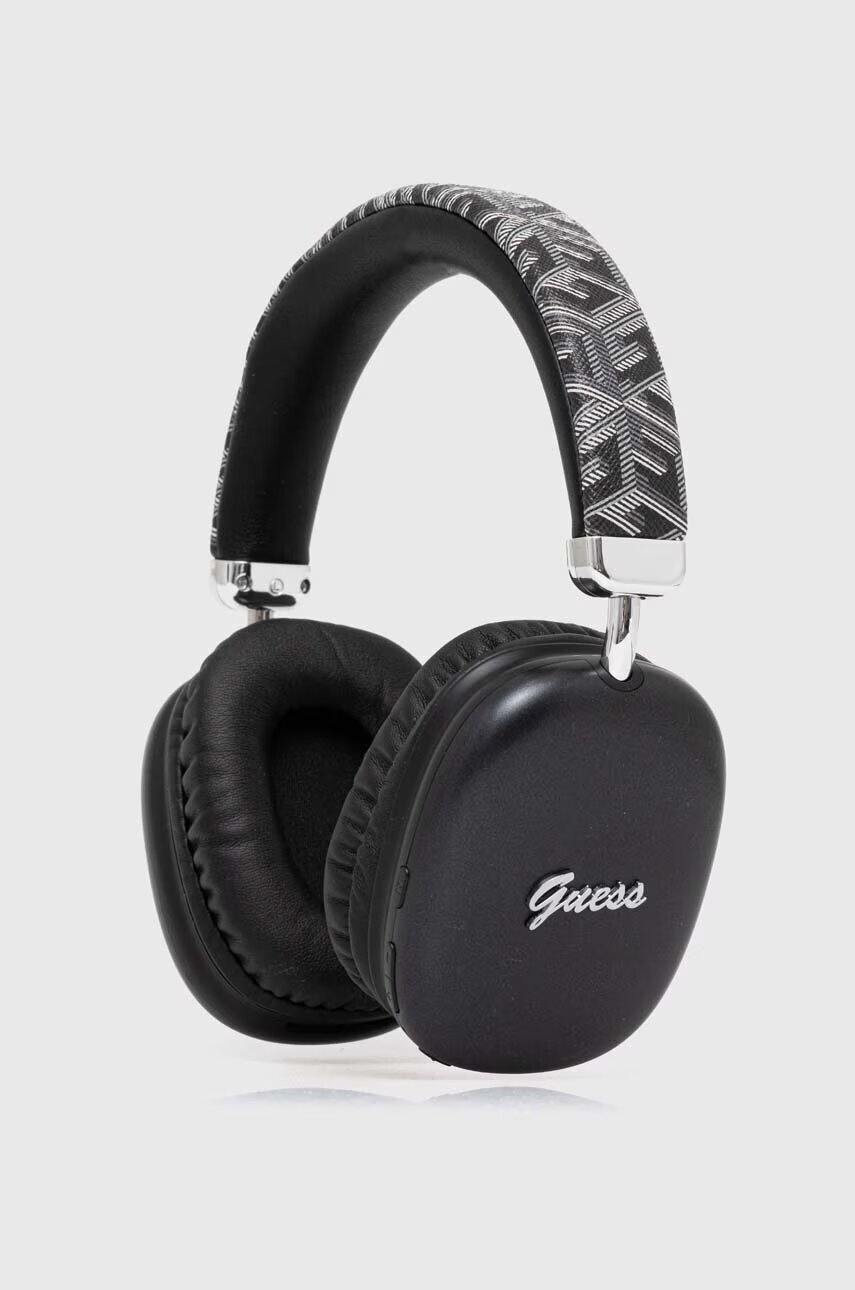 GUESS Безжични слушалки Bluetooth Gcube Metallic Script Logo