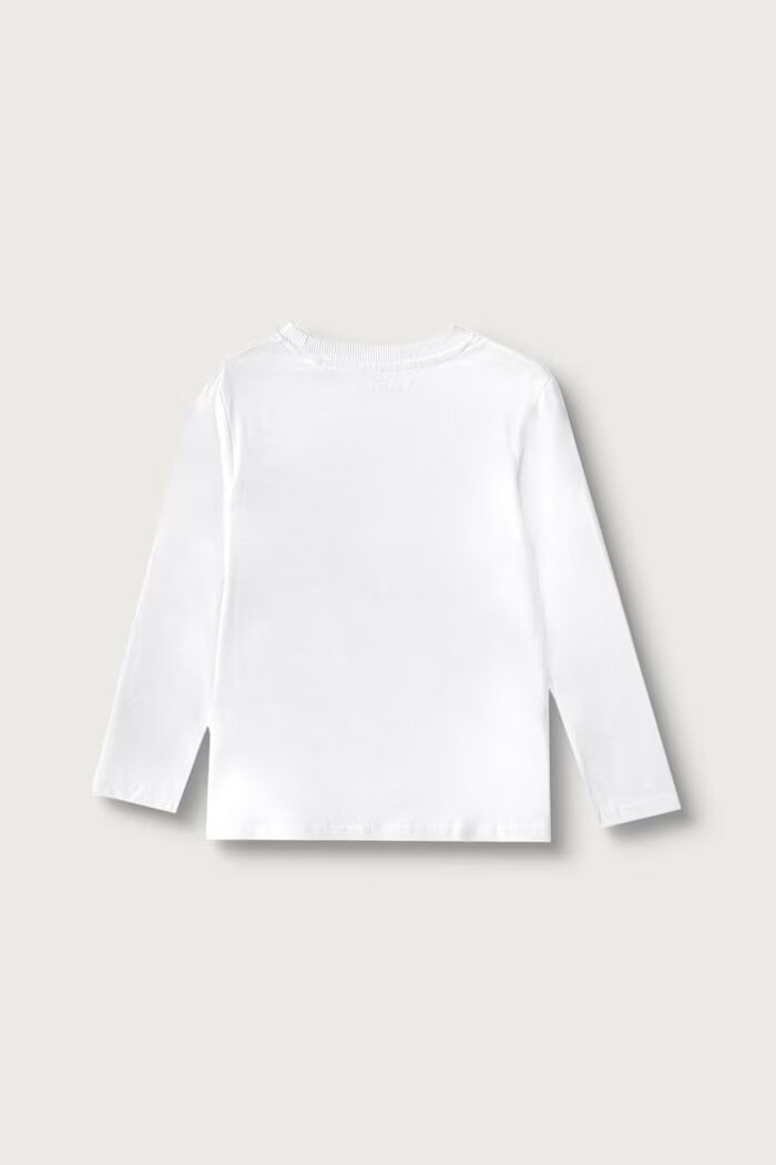 GUESS блуза с дълги ръкави за деца от памук с еластан бяла N6YI24 K3882
