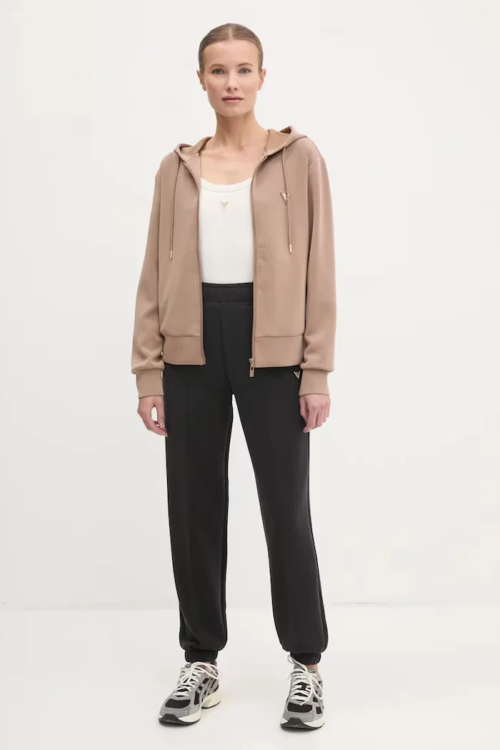 GUESS боди дамско от памук с еластан COLETTE бежово V4YP07 J1314