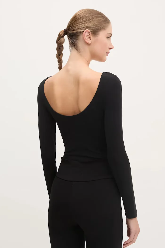GUESS Боди NEW CARRIE дамско в черно O5RM08 KBBU1