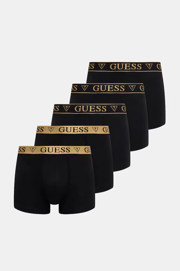GUESS Боксерки (5 чифта) в черно U5BG64 KCD31