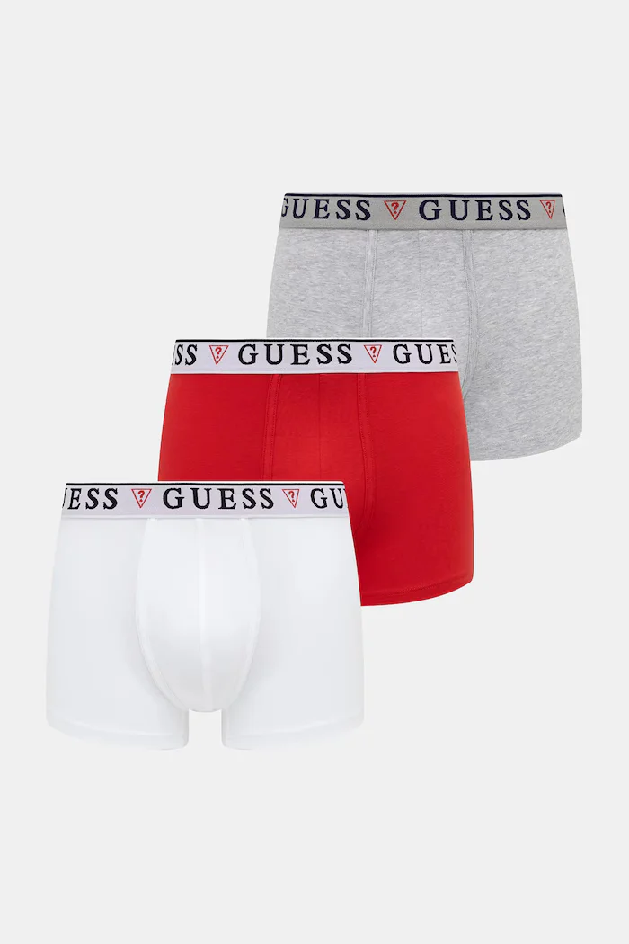 GUESS Боксерки BRIAN (3 чифта) мъжки в черно U97G01 KCD31