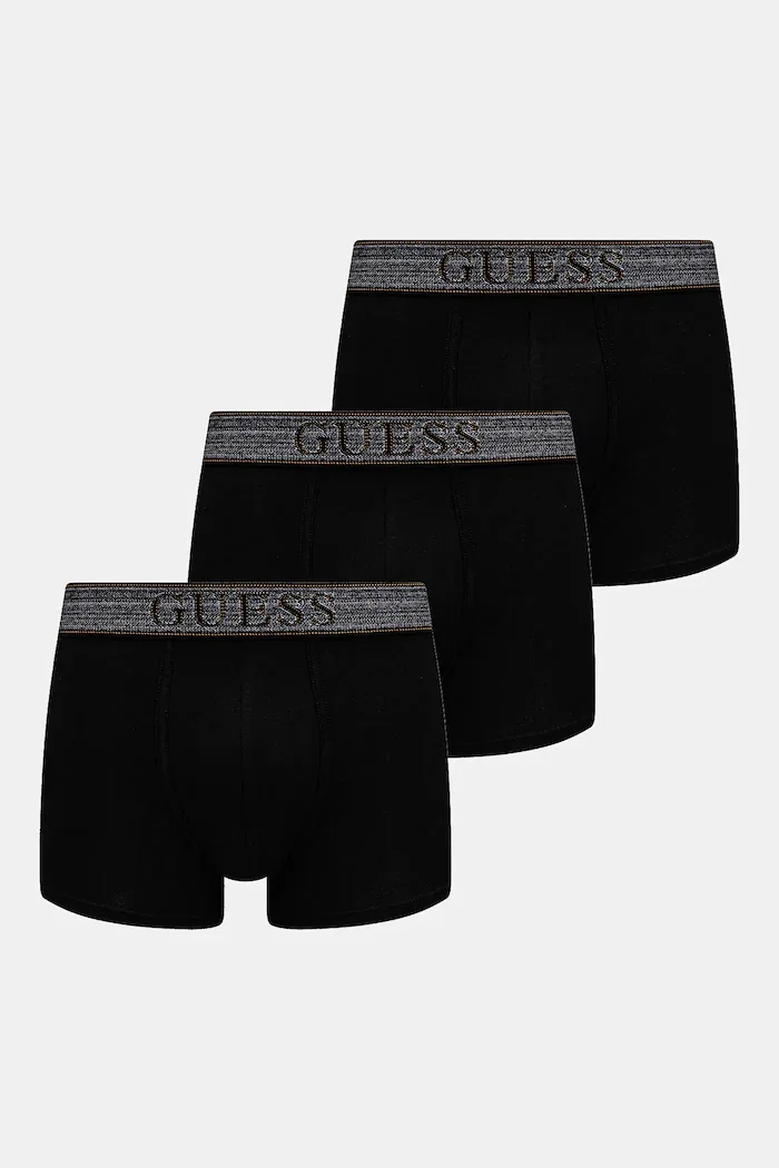 GUESS Боксерки JOE (3 чифта) в черно U4RG33 K6YW0