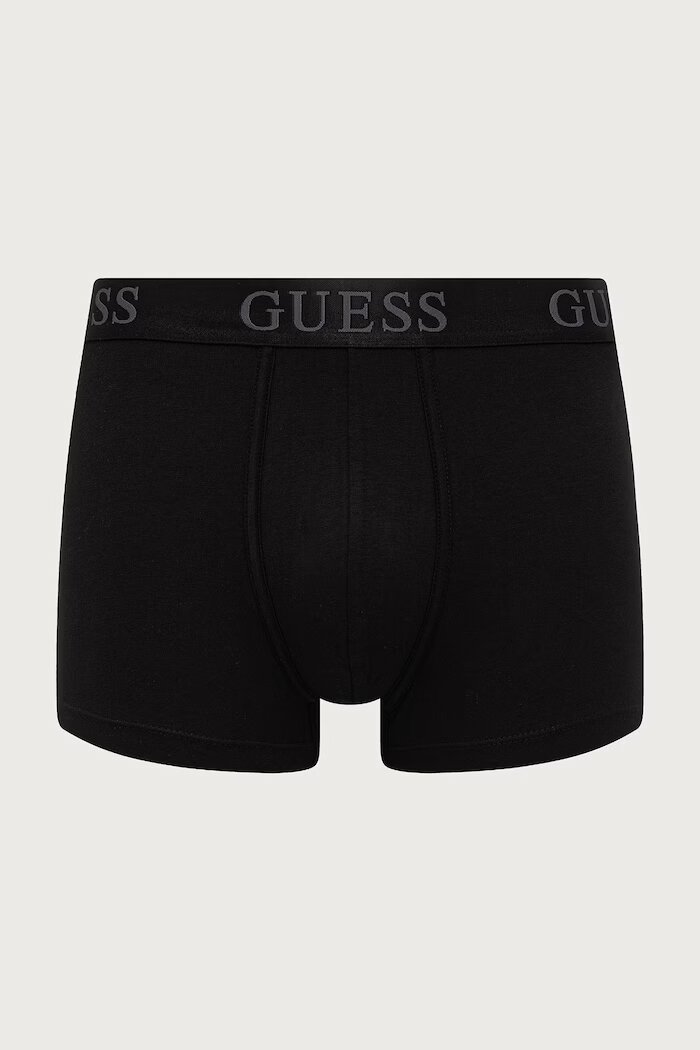 GUESS боксерки мъжки от памук с еластан JOE 3 броя черни U6BG08 K5375