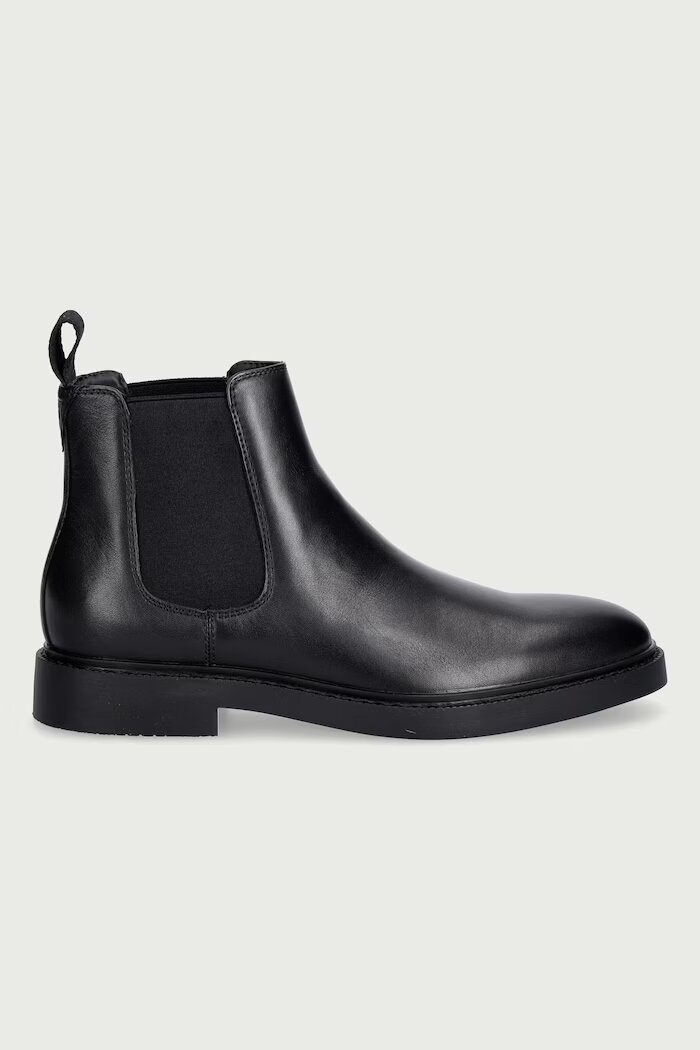 GUESS боти челси мъжки от кожа DOVA черни FMTDOV LEA10
