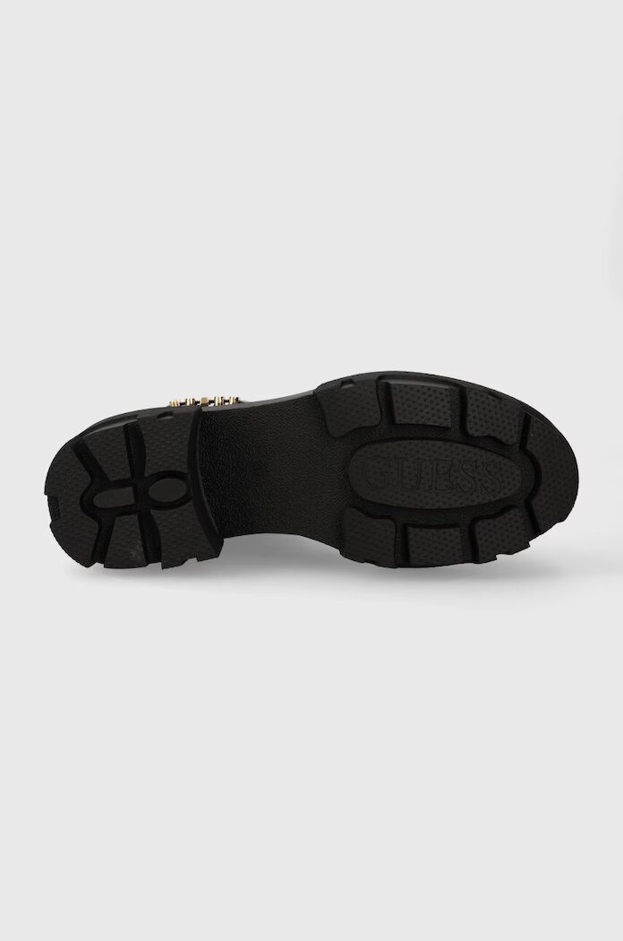 GUESS Боти челси YELMA в черно с платформа FL8YEA ELE10