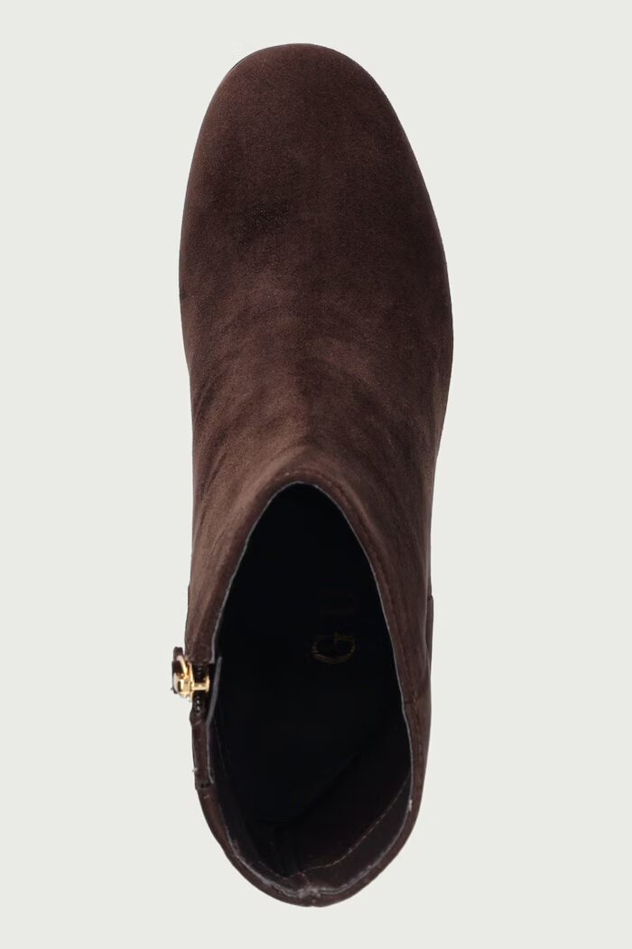GUESS боти с дебел ток дамски BERKLIE кафяви FLFBER SUE10
