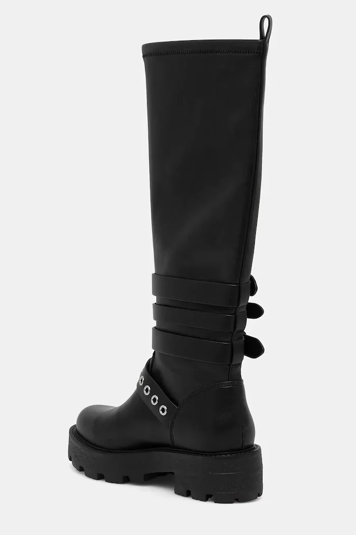GUESS Ботуши YANKY в черно с платформа FLFYNK ELE11