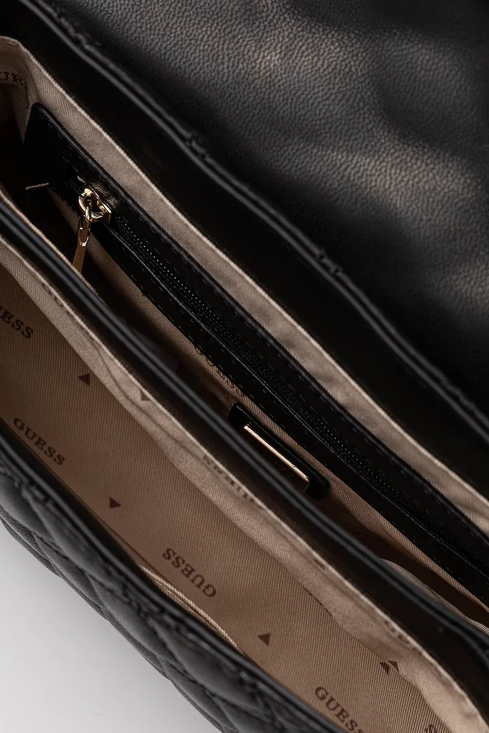 GUESS чанта crossbody дамска GIULLY черна HWQG96 73200