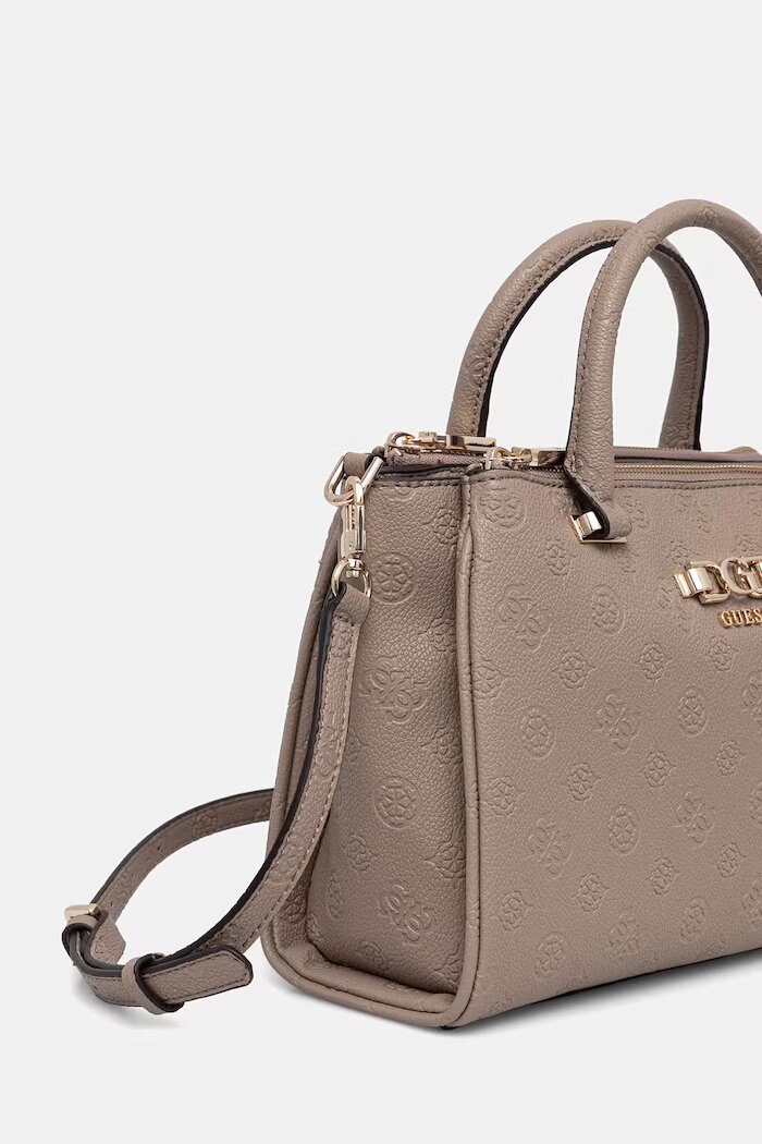 GUESS чанта crossbody дамска от имитация на кожа ANISE бежова HWPD99 16060