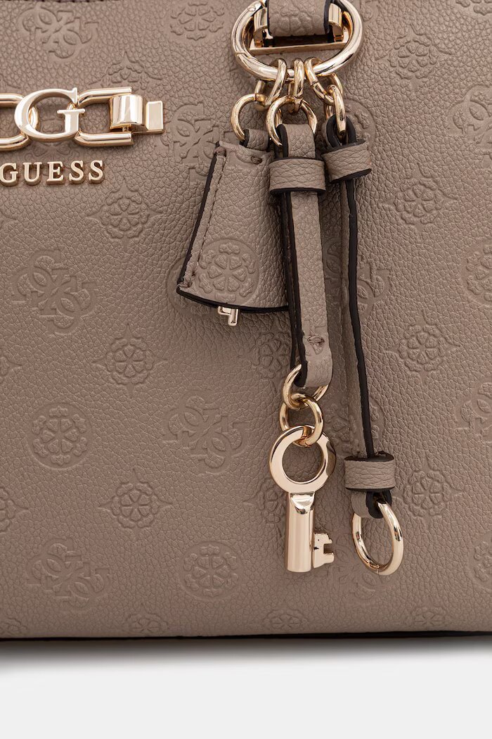 GUESS чанта crossbody дамска от имитация на кожа ANISE бежова HWPD99 16060