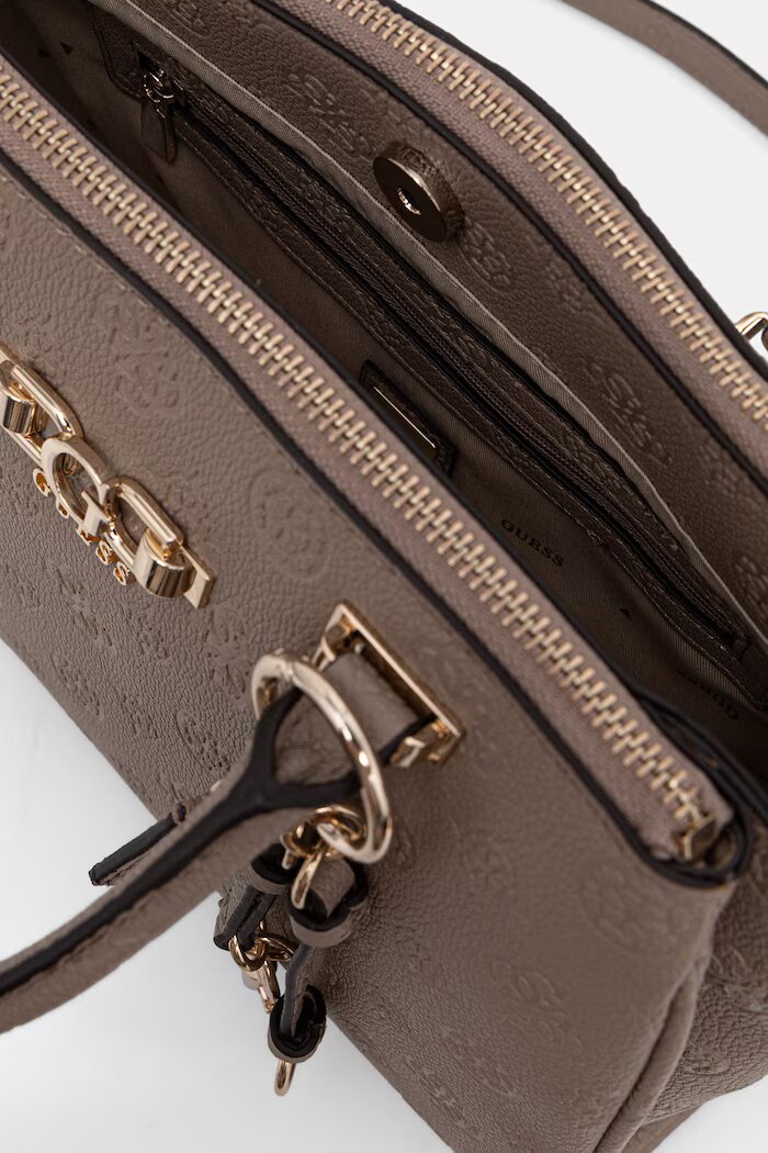 GUESS чанта crossbody дамска от имитация на кожа ANISE бежова HWPD99 16060