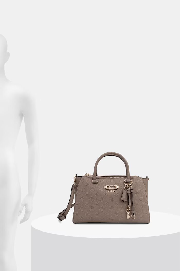 GUESS чанта crossbody дамска от имитация на кожа ANISE бежова HWPD99 16060