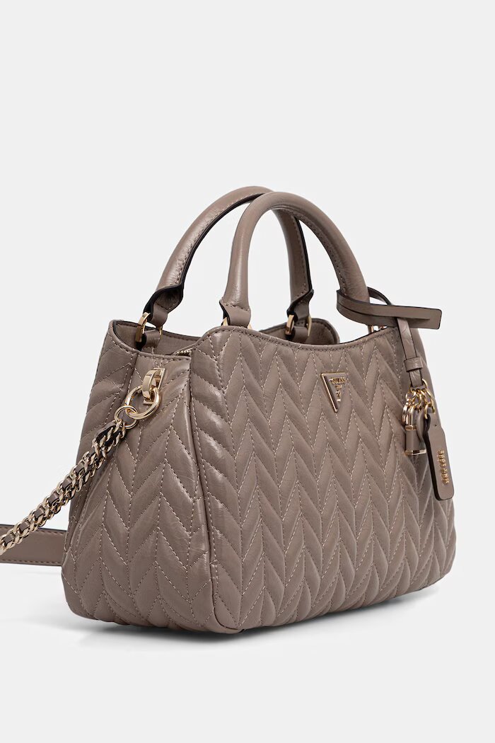 GUESS чанта crossbody дамска от имитация на кожа CHERYL бежова HWTQ97 20060