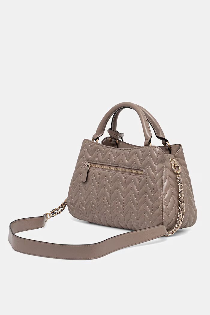 GUESS чанта crossbody дамска от имитация на кожа CHERYL бежова HWTQ97 20060