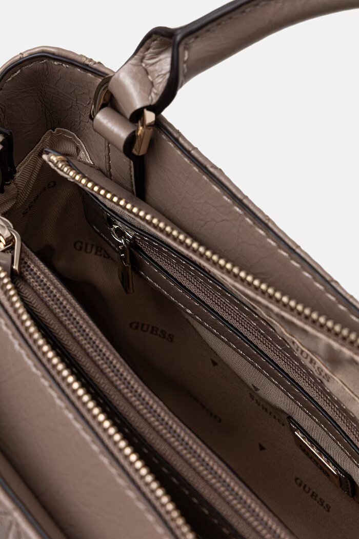 GUESS чанта crossbody дамска от имитация на кожа CHERYL бежова HWTQ97 20060