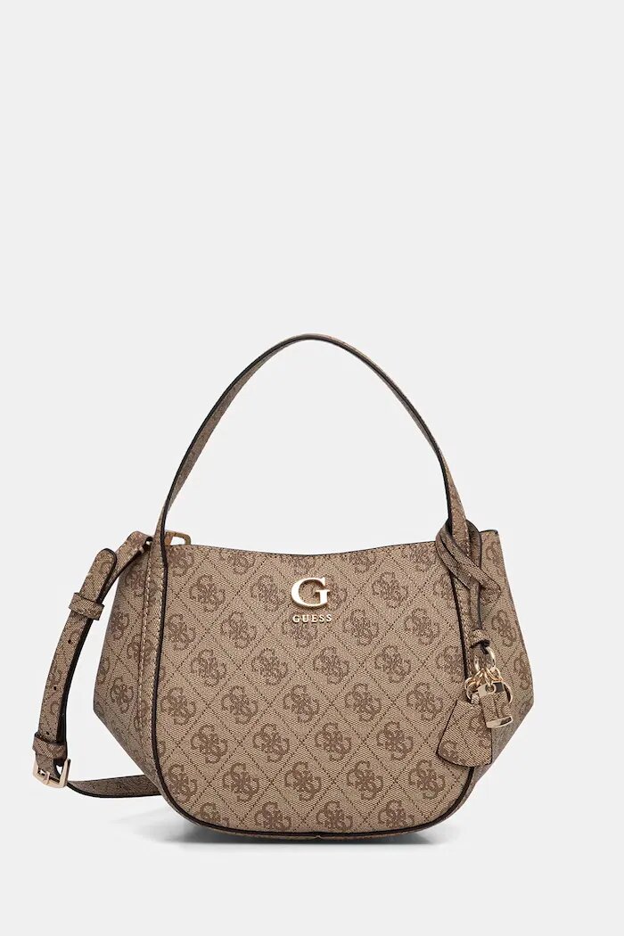 GUESS чанта crossbody дамска от имитация на кожа COLEEN бежова HWSG97 56050