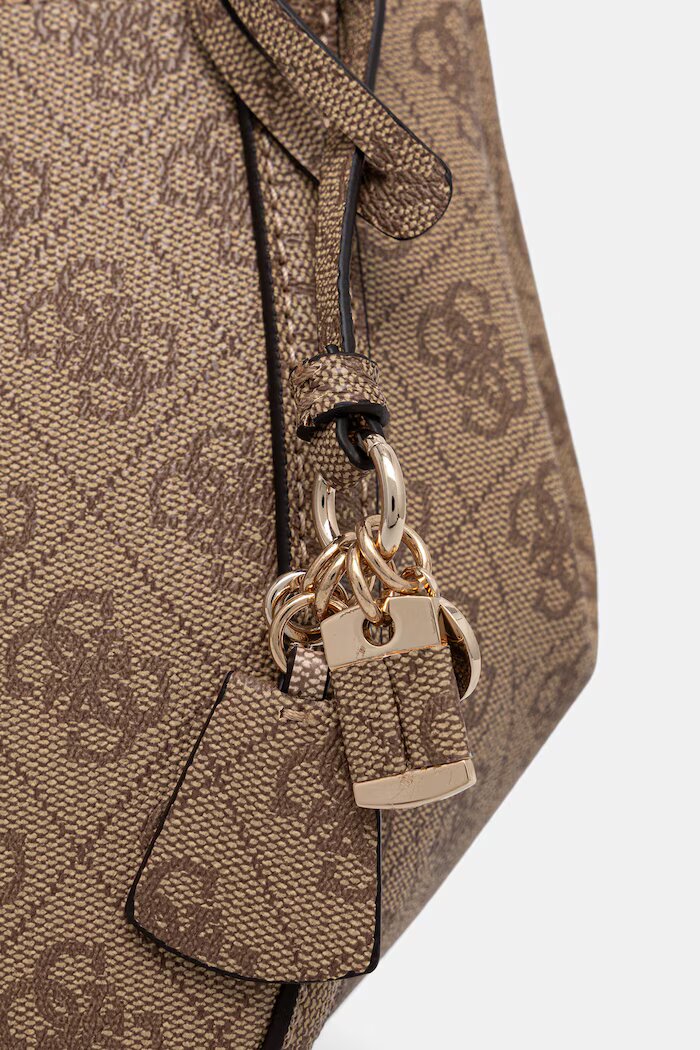 GUESS чанта crossbody дамска от имитация на кожа COLEEN бежова HWSG97 56050