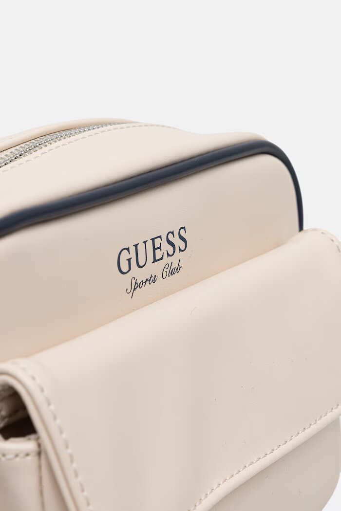 GUESS чанта crossbody дамска от имитация на кожа HOSHI бежова V6YZ04 W3009