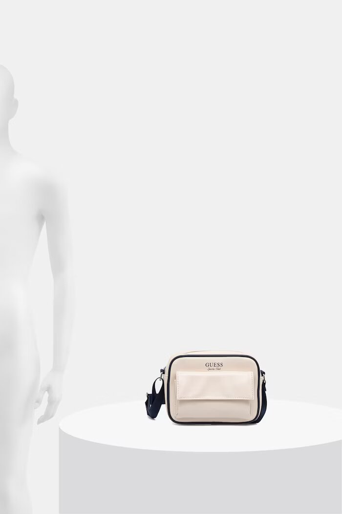 GUESS чанта crossbody дамска от имитация на кожа HOSHI бежова V6YZ04 W3009