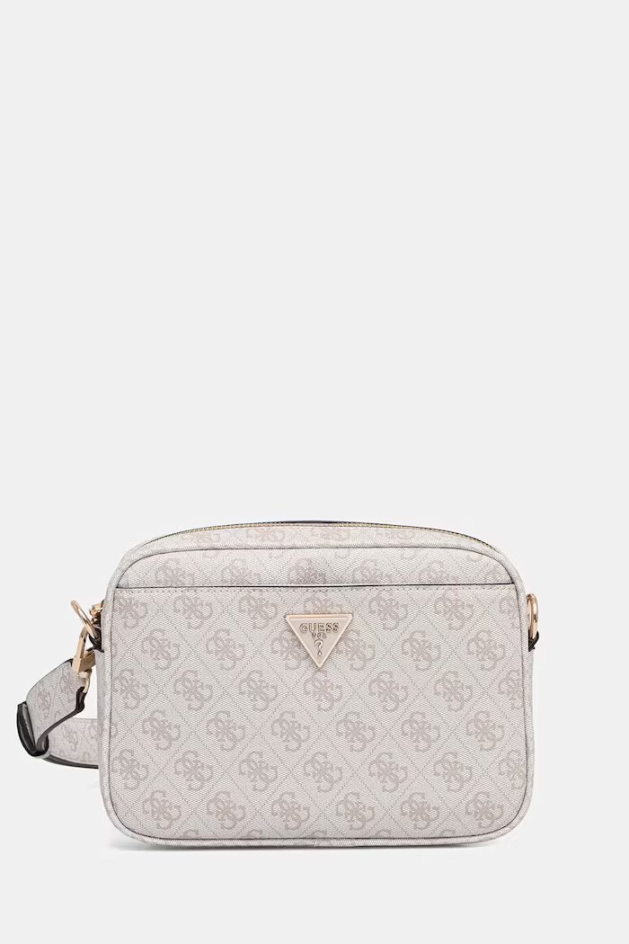 GUESS чанта crossbody дамска от имитация на кожа MERIDIAN бяла HWSG69 74140