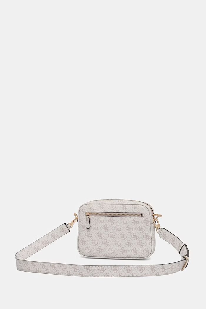 GUESS чанта crossbody дамска от имитация на кожа MERIDIAN бяла HWSG69 74140