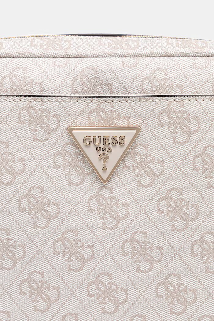 GUESS чанта crossbody дамска от имитация на кожа MERIDIAN бяла HWSG69 74140