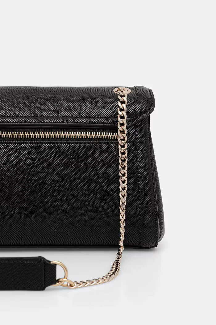 GUESS чанта crossbody дамска от имитация на кожа NOELLE черна HWZG96 72210