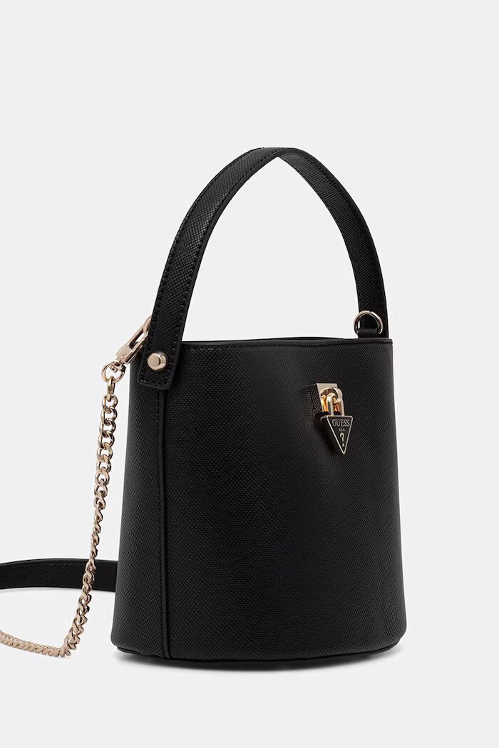 GUESS чанта crossbody дамска от имитация на кожа PATSIE черна HWZG99 19030