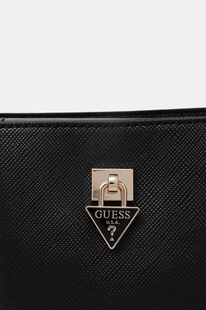 GUESS чанта crossbody дамска от имитация на кожа PATSIE черна HWZG99 19030