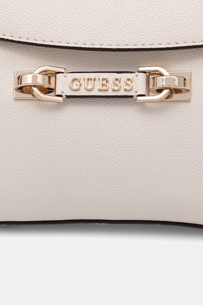 GUESS чанта crossbody дамска от имитация на кожа SOPHIA бяла HWBG99 13760