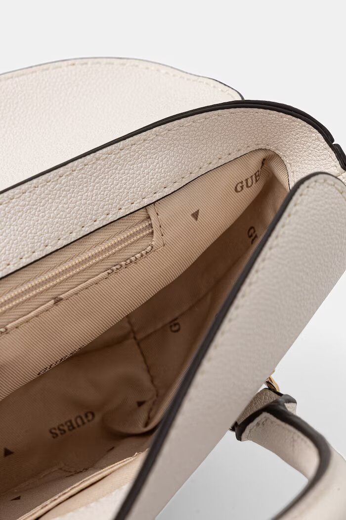 GUESS чанта crossbody дамска от имитация на кожа SOPHIA бяла HWBG99 13760