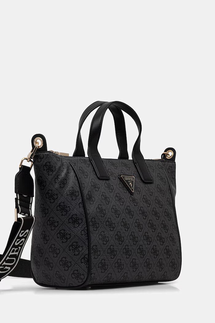 GUESS чанта дамска от имитация на кожа FOLLIE сива TWLB96 76019