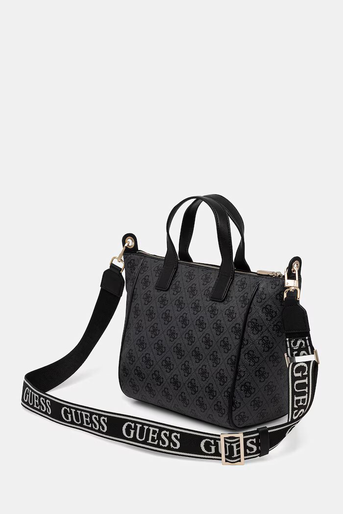 GUESS чанта дамска от имитация на кожа FOLLIE сива TWLB96 76019