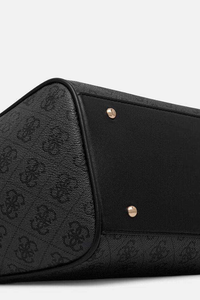 GUESS чанта дамска от имитация на кожа FOLLIE сива TWLB96 76019